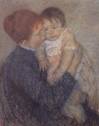 Mary Cassatt Agatha with her child oil painting on canvas